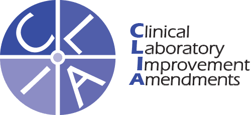 CLIA accredited — Clinical Laboratory Improvement Amendments