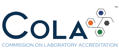 COLA accredited — Commission on Laboratory Accreditation